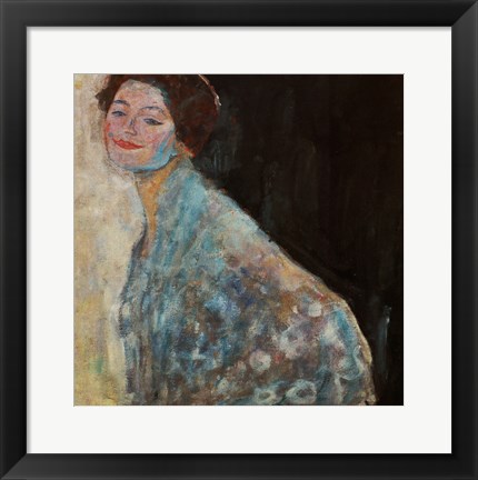 Framed Damenbildnis In Weiss - Portrait Of A Lady In White, 1917-1918 Print