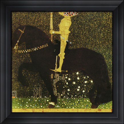 Framed Golden Knight Print