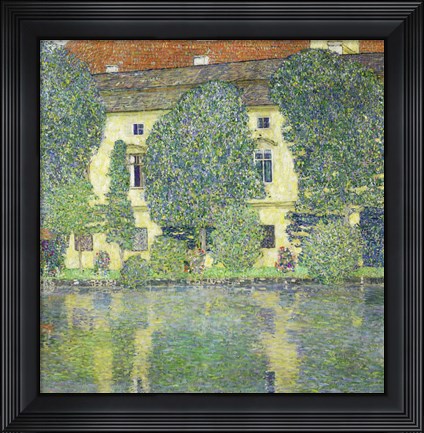Framed Schloss Kammer Am Attersee Iii (Wasserschloss), 1910 Print