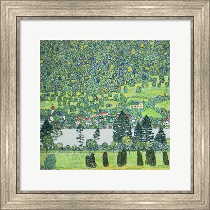 Framed Waldabhang In Unterach Am Attersee, 1917 Print