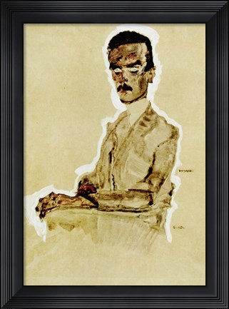 Framed Portrait of Eduard Kosmack Seated, 1910 Print
