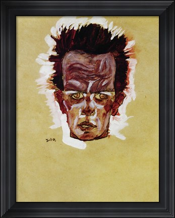 Framed Self-Portrait (Head), 1910 Print
