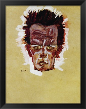 Framed Self-Portrait (Head), 1910 Print