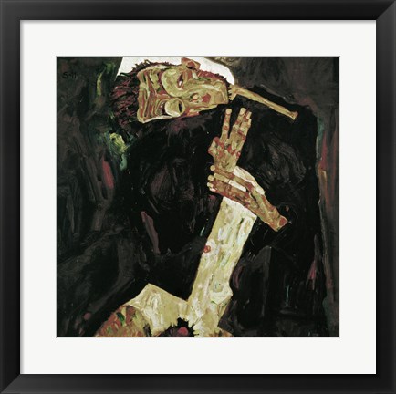 Framed Poet (Self-Portrait), 1911 Print