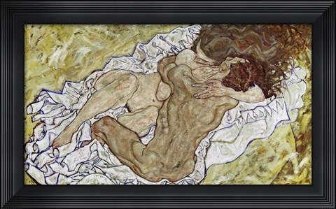 Framed Embrace (Lovers II), 1917 Print