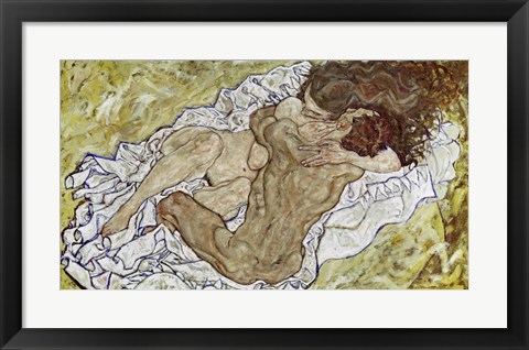 Framed Embrace (Lovers II), 1917 Print