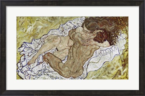 Framed Embrace (Lovers II), 1917 Print