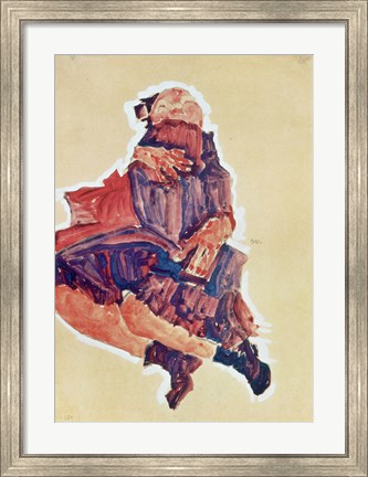 Framed Sleeping Child, 1910 Print