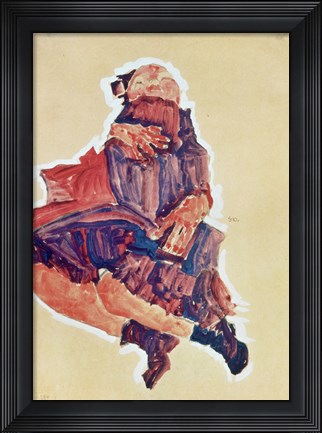 Framed Sleeping Child, 1910 Print