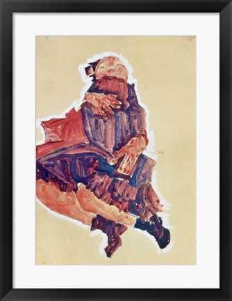 Framed Sleeping Child, 1910 Print