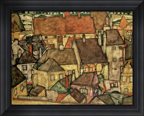 Framed Yellow City, 1914 Print