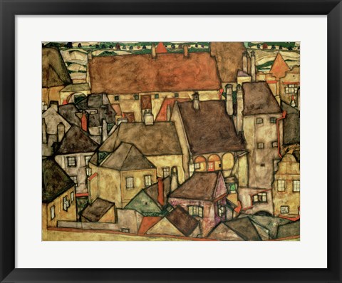 Framed Yellow City, 1914 Print