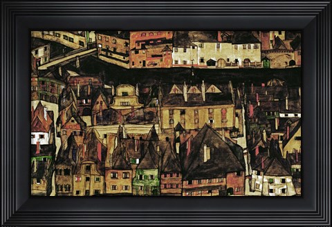 Framed Small City III, 1913 Print