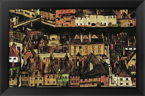 Framed Small City III, 1913 Print