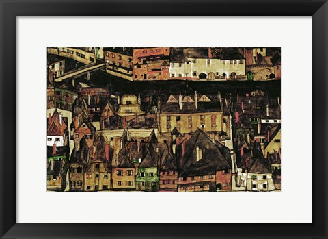 Framed Small City III, 1913 Print