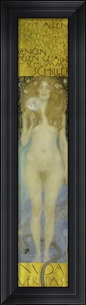 Framed Nude Veritas, 1899 Print