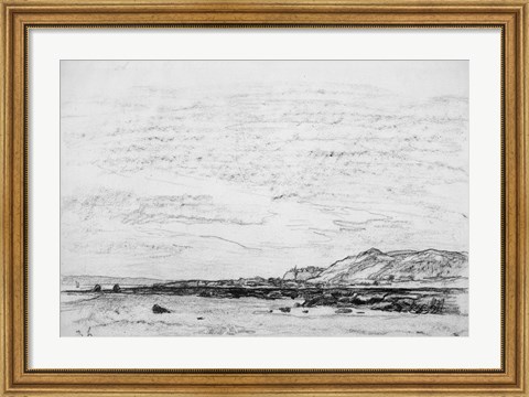 Framed Low Tide at the Coast Print