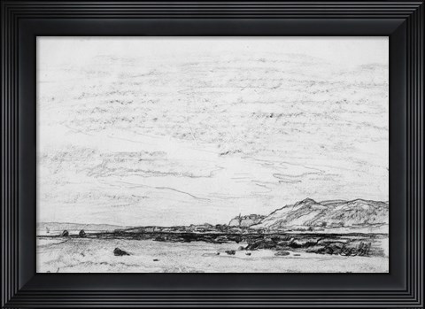 Framed Low Tide at the Coast Print