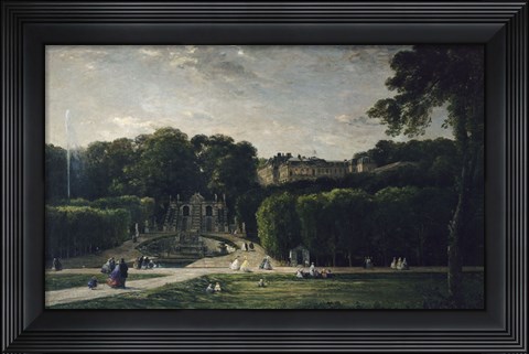 Framed Park At Saint-Cloud, 1865 Print