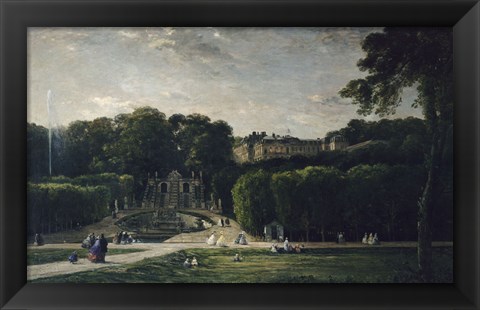 Framed Park At Saint-Cloud, 1865 Print