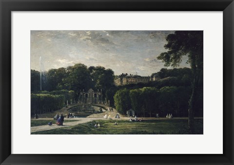 Framed Park At Saint-Cloud, 1865 Print