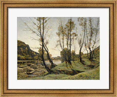 Framed Aumance Valley, 1875 Print