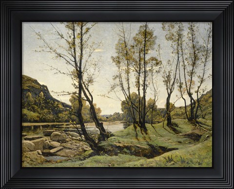 Framed Aumance Valley, 1875 Print
