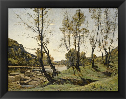 Framed Aumance Valley, 1875 Print