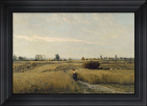 Framed Harvest, 1851 Print