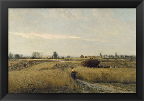 Framed Harvest, 1851 Print