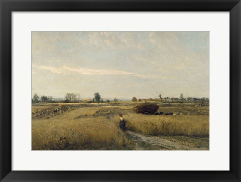 Framed Harvest, 1851 Print