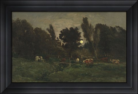 Framed Graveyard At Villerville (Calvados), 1875 Print