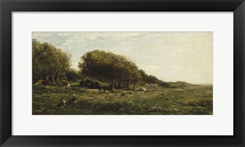 Framed Graves Of Villerville Print