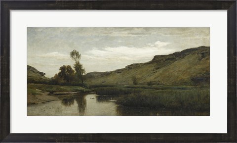 Framed Large Valley Of Optevoz, 1857 Print