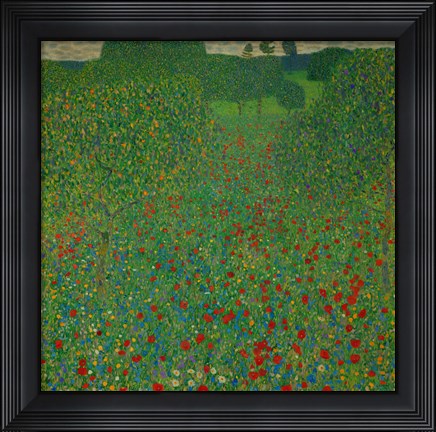 Framed Field Of Poppies, 1907 Print