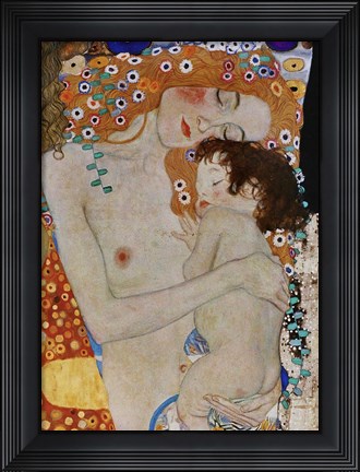 Framed Detail Of Die Drei Lebensalter (The Three Ages Of Man), 1905 Print
