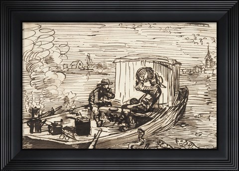Framed Luncheon on the boat (Dejeuner en bateau) Print