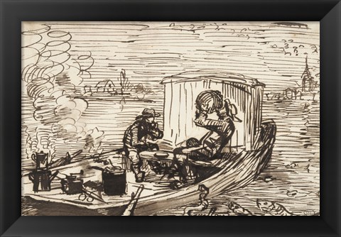 Framed Luncheon on the boat (Dejeuner en bateau) Print