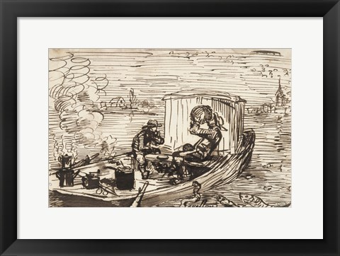 Framed Luncheon on the boat (Dejeuner en bateau) Print