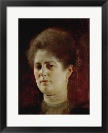 Framed Portrait of a Lady (Perhaps Mrs.  Heymann) Print