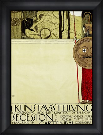 Framed Poster for the First Art Exhibition of the &quot;&quot;Secession&quot;&quot; Art Movement Print