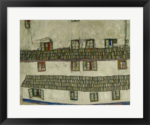 Framed Old Houses (Krumlov, Bohemia), 1917 Print