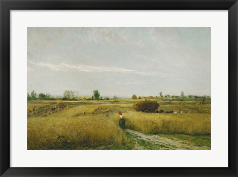 Framed Harvest, 1851 Print