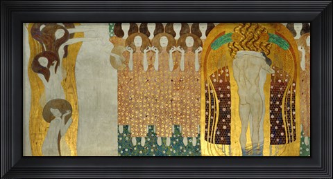 Framed Final Chorus Of Beethoven&#39;s 9th Symphony, Detail Of  &quot;&quot;The Beethoven Frieze&quot;&quot;, 1902 Print