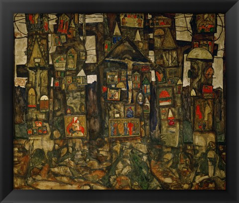 Framed Waldandacht (Shrines In The Wood), 1915 Print