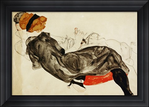 Framed Couple (Liebespaar), 1912 Print