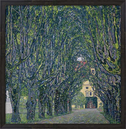 Framed Tree-Lined Road Leading To The Manor House At Kammer, 1912 Print
