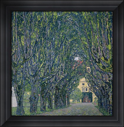 Framed Tree-Lined Road Leading To The Manor House At Kammer, 1912 Print