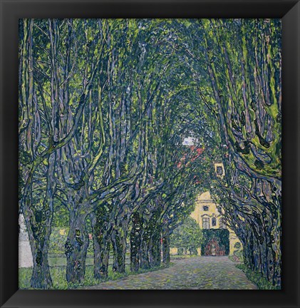 Framed Tree-Lined Road Leading To The Manor House At Kammer, 1912 Print