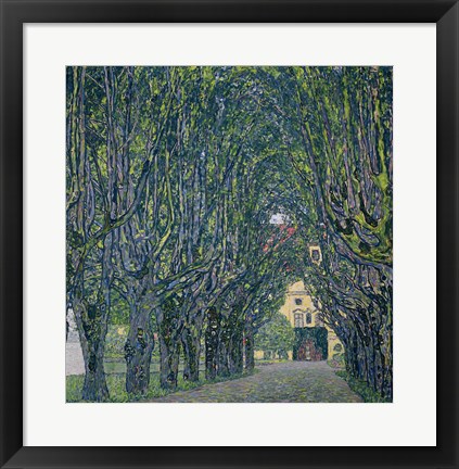 Framed Tree-Lined Road Leading To The Manor House At Kammer, 1912 Print